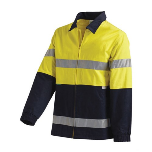 Picture of WORKIT HI-VIS 2 TONE COTTON DRILL TAPED JACKET